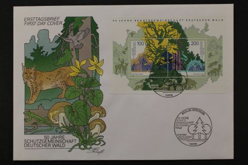Deutschland (BRD), MiNr. Block 38, ESST Berlin, FDC