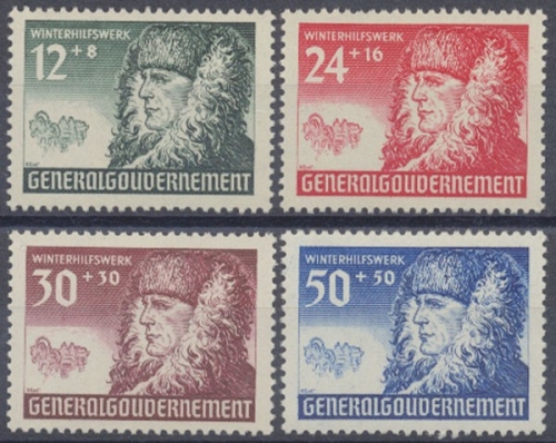 Generalgouvernement, MiNr. 59-62, postfrisch