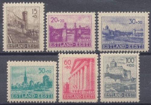 Estland, MiNr. 4-9, postfrisch
