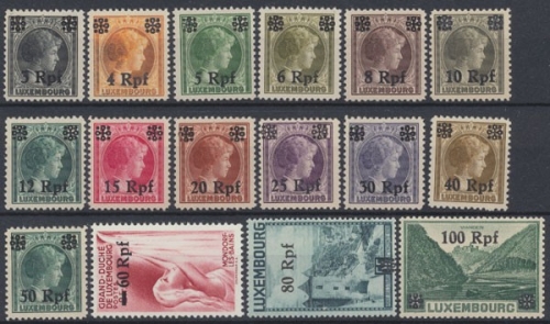 Luxemburg, MiNr. 17-32, postfrisch