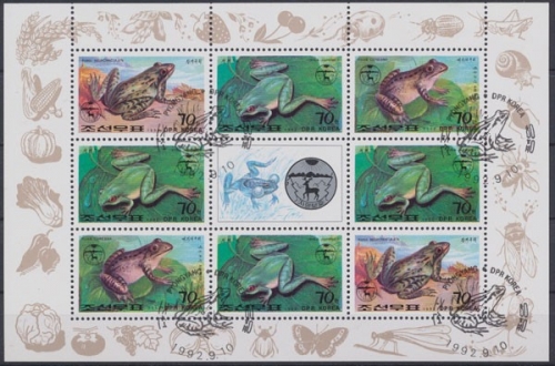 Korea - Nord, Michel Nr. 3343-3345 KB, gestempelt