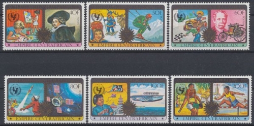 Zentralafrikanische Republik, MiNr. 606-611 A, postfrisch