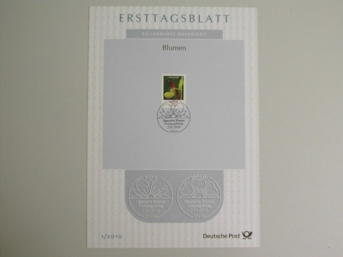 Deutschland (BRD), Ersttagsblätter, Jahrgang 2010, 1/2010 - 41/2010 + 2 SK Blätter
