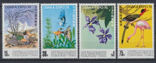 Singapur, Fische / Meerestiere, MiNr. 112-115, postfrisch