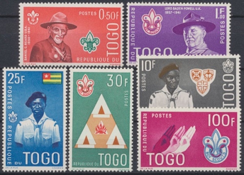 Togo, Michel Nr. 313-318 A, postfrisch