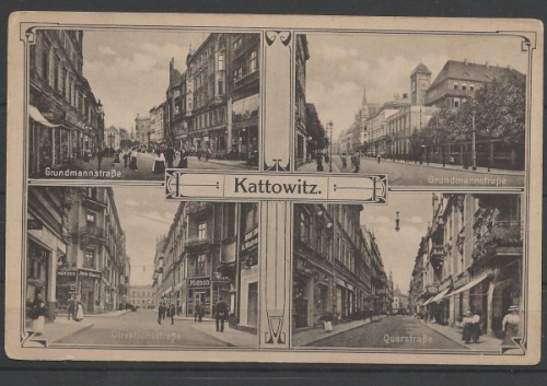 Kattowitz, Grundmannstraße, Querstraße, Direktionsstraße