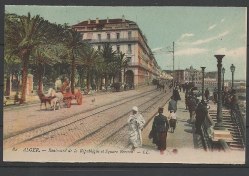 Algier / Alger, Boulevard de la Republique et Square Bresson