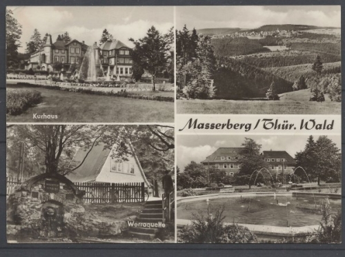 Masserberg / Thür. Wald, 4 Bilder Karte