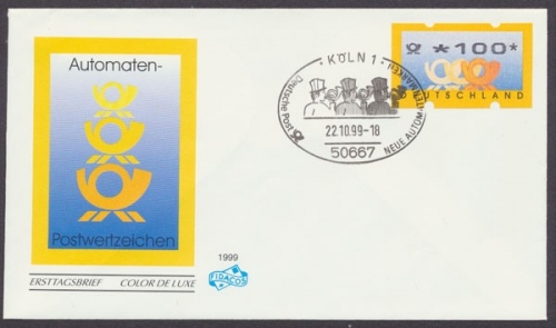 Deutschland (BRD) Automaten, Michel Nr. 3.2, VS 1, FDC