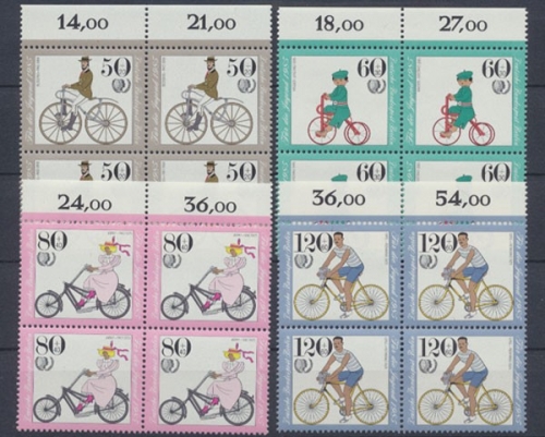 Berlin, Michel Nr. 735-738, Viererblöcke, postfrisch