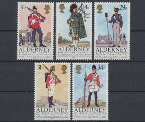 Alderney, MiNr. 23-27, postfrisch