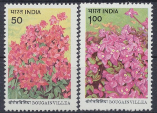 Indien, Blumen, MiNr. 1022-1023, postfrisch