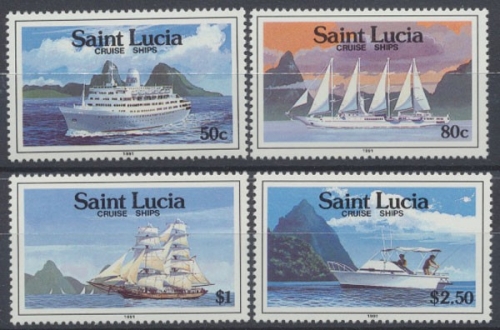 St. Lucia, Schiffe, MiNr. 986-989, postfrisch
