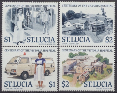 St. Lucia, Michel Nr. 899-902 Zd, postfrisch