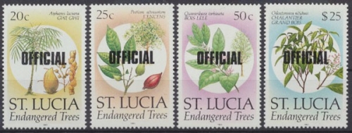 St. Lucia Dienst, Michel Nr. 28-31, postfrisch
