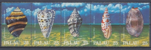 Palau, Fische / Meerestiere, MiNr. 230-234 Zd, postfrisch