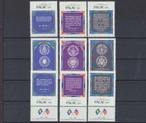 Palau, Michel Nr. 197-205, postfrisch