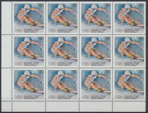 Deutschland (BRD), Michel Nr. 1595 12er Bogenteil, postfrisch