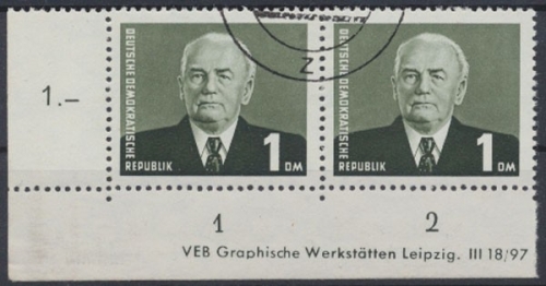 DDR, Michel Nr. 342 DZ, gestempelt