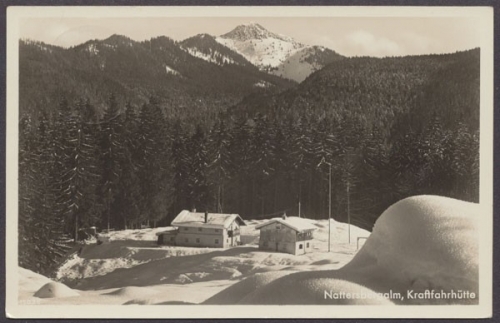 Reit im Winkl, Nattersbergalm. Kraftfahrhütte