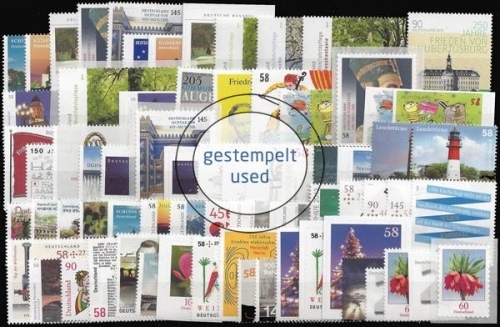 Deutschland (BRD), MiNr. 2972-3046, Jahrgang 2013, gestempelt