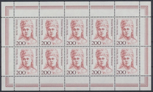 Deutschland (BRD), MiNr. 1498 Kleinbogen, postfrisch