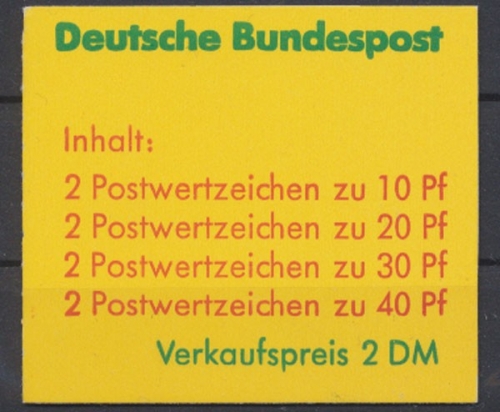 Deutschland (BRD),, MiNr. MH 20 b, postfrisch
