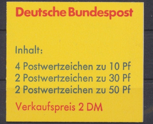 Deutschland (BRD), MiNr. MH 21 a II, postfrisch