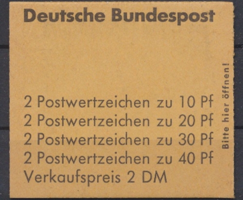 Deutschland (BRD), MiNr. MH 18 a, postfrisch