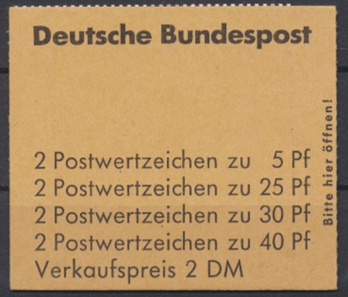 Deutschland (BRD), MiNr. MH 19 a, postfrisch