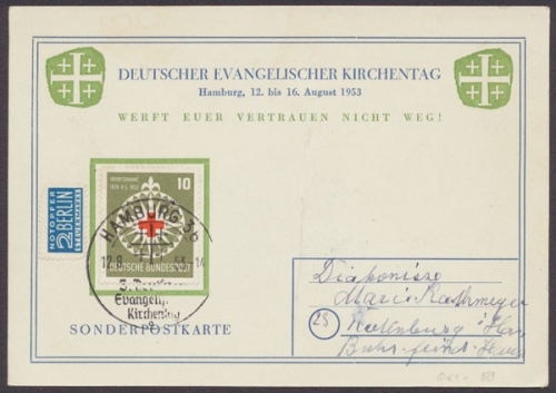 Hamburg, Deutscher evangelischer Kirchentag, 1953