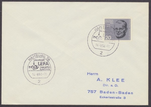 Deutschland (BRD), Michel Nr. 433, Brief