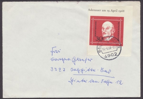 Deutschland (BRD), Michel Nr. 556, Brief