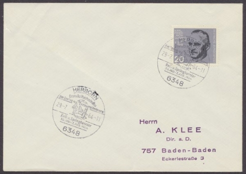 Deutschland (BRD), Michel Nr. 435, Brief