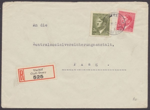 Böhmen & Mähren, Einschreiben