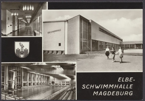 Magdeburg, Elbe - Schwimmhalle