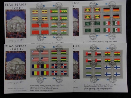 UNO New York, Michel Nr, 472-487 KB, FDC
