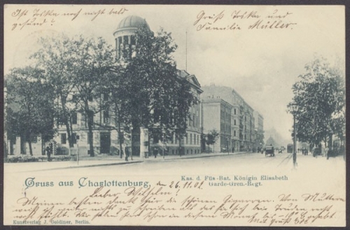 Berlin - Charlottenburg, Kas. d. Füs-Bat. Königin Elisabeth, Garde-Gren.-Regt.