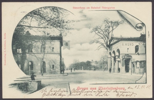 Berlin - Charlottenburg, Steuerhaus am Bahnhof Thiergarten