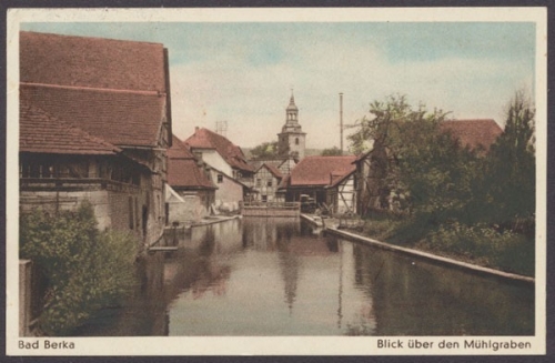 Bad Berga, Blick über den Mühlgraben
