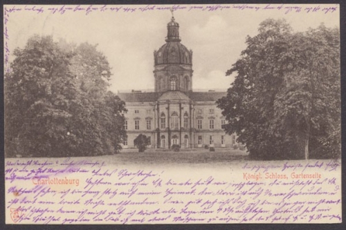 Berlin - Charlottenburg, Königl. Schloss, Gartenseite