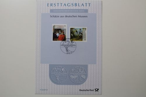 Deutschland, Ersttagsblätter, Jahrgang 2017, 1/2017 - 47/2017 + 2 SK Blätter