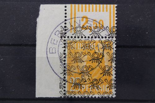 Bizone, MiNr. 45 II, Ecke links oben, gestempelt