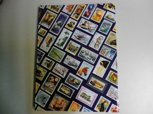 Leuchtturm, Einsteckbuch A4, 16 Seiten, blau, weißer Karton, Briefmarken Motive