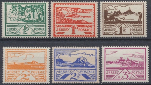 Jersey, MiNr. 3-8, postfrisch