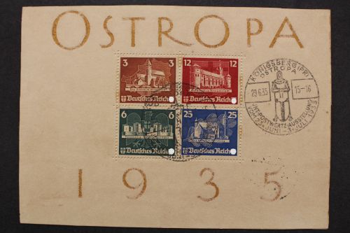 Deutsches Reich, MiNr. Block 3, Sonderstempel, BPP Kurzbefund