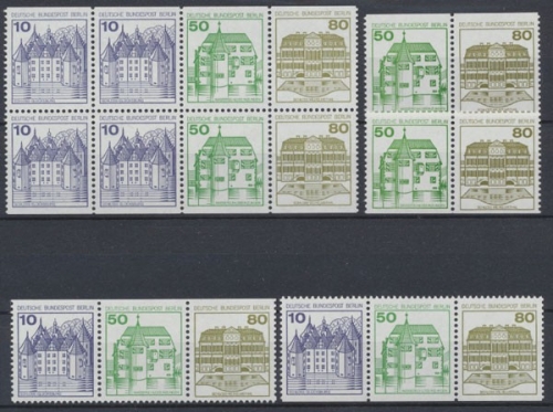 Berlin, MiNr. W 79 - W 82 und H - Blatt 21, postfrisch
