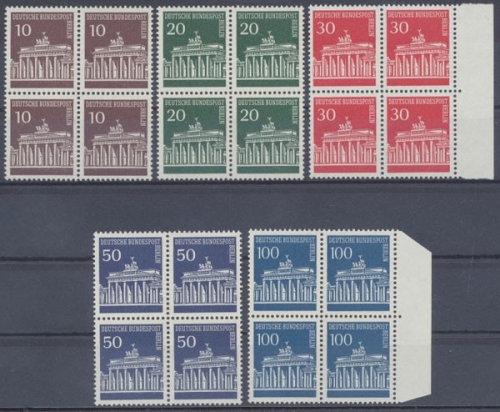 Berlin, Michel Nr.286-290 (4), postfrisch