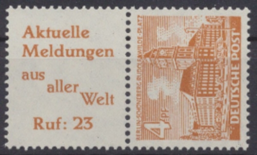 Berlin, Michel Nr. S 2, postfrisch / MNH