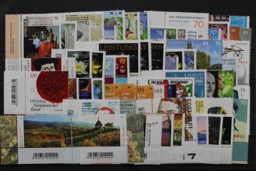 Deutschland, MiNr. 3274-3350, Jahrgang 2017, Ecke li. u, postfrisch